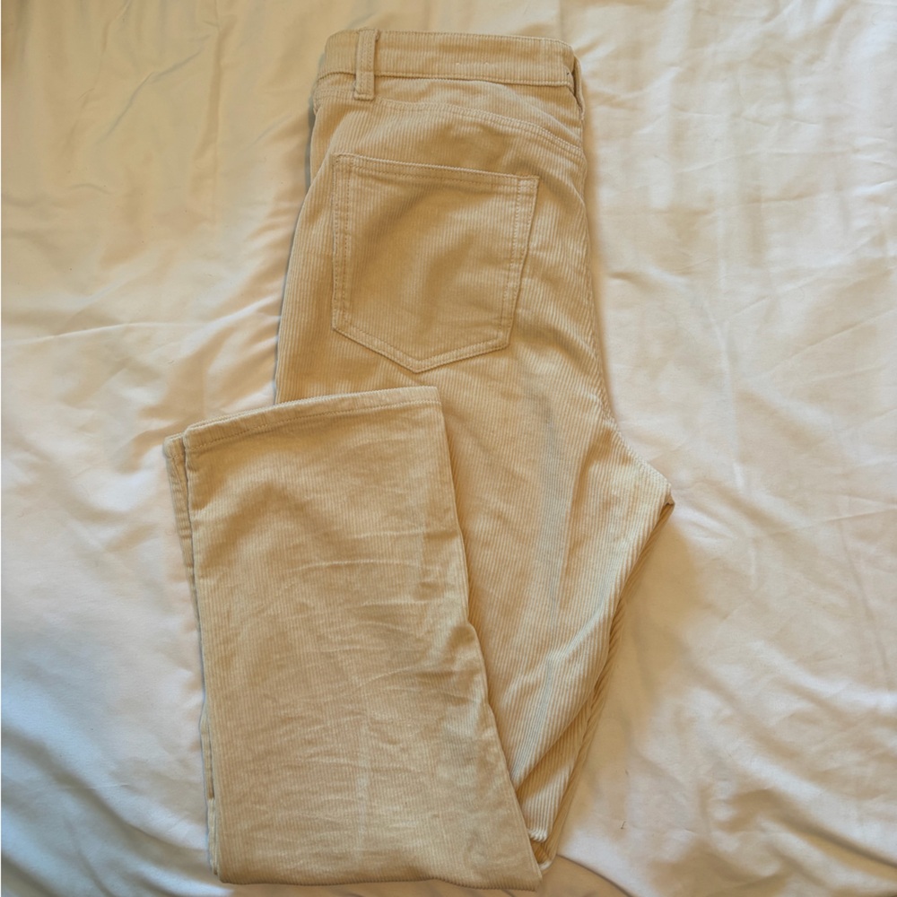 Corduroy Straight Leg Pants